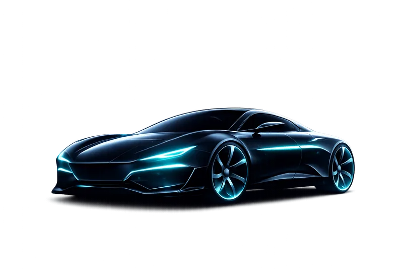 Futuristic AI-powered car